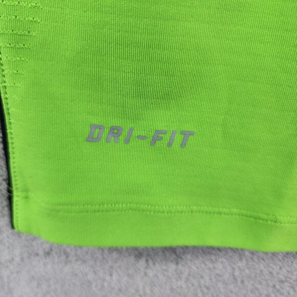 Men's Green Nike Tiger Woods Collection Polo Shirt Dri Fit Short Sleeve Size L - Picture 6 of 12